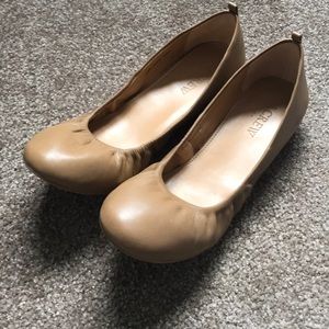 Nude J.Crew flats